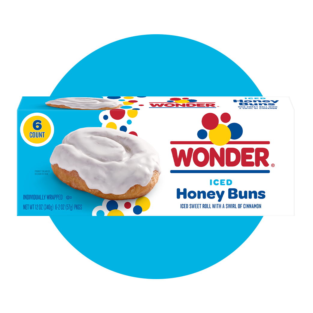 Wonder Iced Honey Buns — Wonder bread